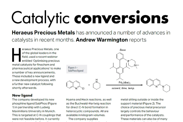 Specialty Chemicals Magazine: Catalytic Conversions