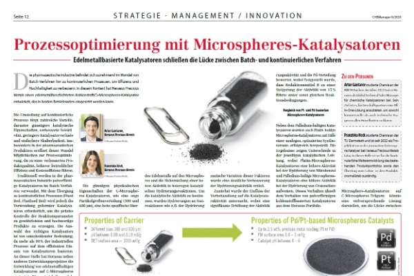 Prozessoptimierung mit Microspheres-Katalysatoren