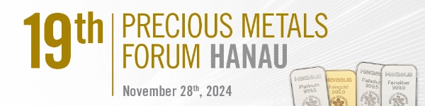 A Visual banner for Precious Metals Forum Hanau 2024